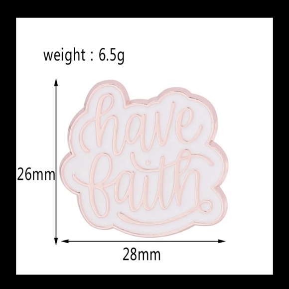 3/$12 Have Faith Fashion Pin - Picture 6 of 6